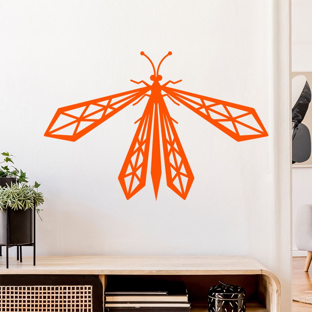 Libellen Polygon Wandtattoo Wandaufkleber Wall Sticker - Dekoration, Küche, Wohnzimmer, Schlafzimmer, Badezimmer