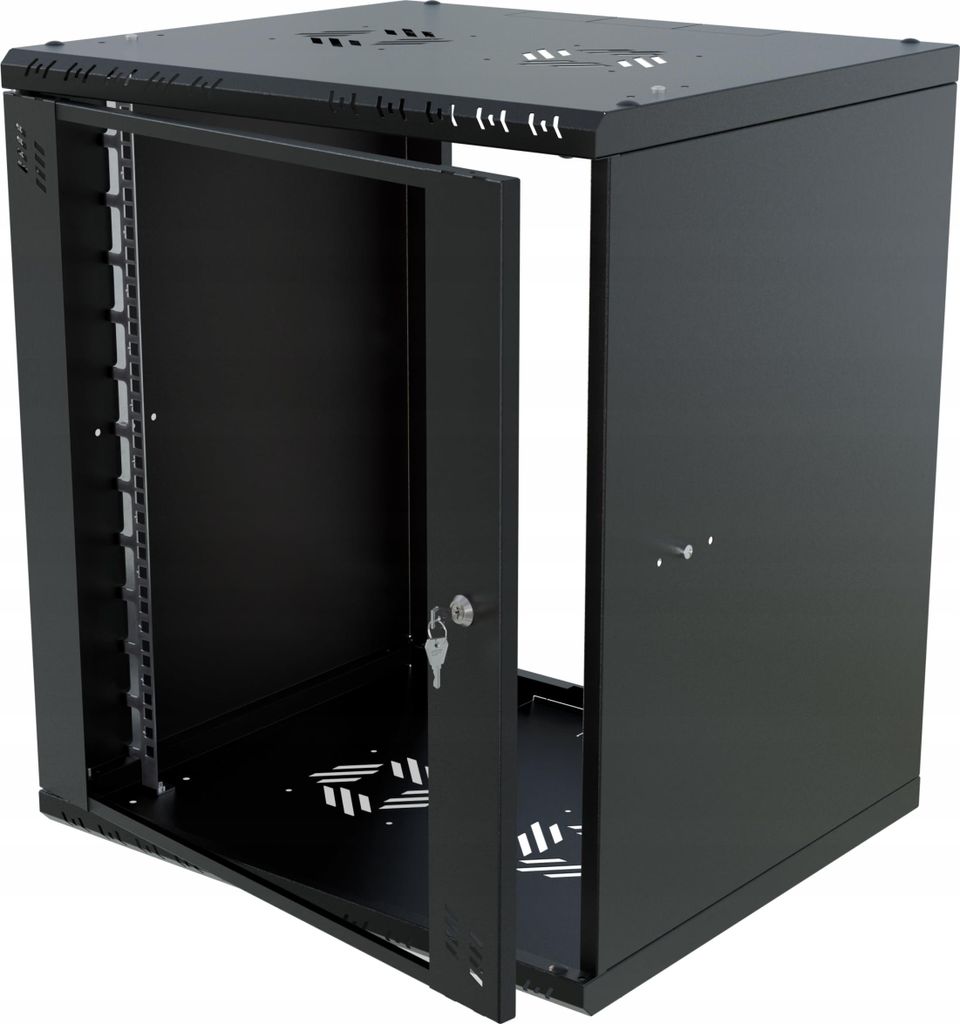 Serverová skriňa 19" RACK Závesná  12U 450 mm Sklenené Obrázok produktu 