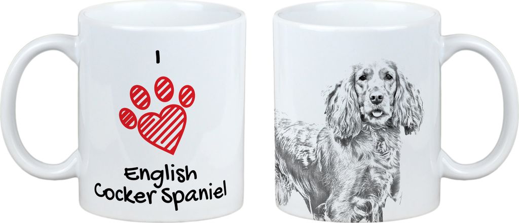 English Cocker Spaniel, Englische Cockerspaniel - Tasse mit Hund, entzückende Tasse mit Grafik, Geschenk mit Ihrem Foto von der Marke Art-Dog