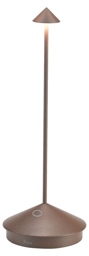 Lampada a led da tavolo Pina Pro Corten ricaricabile e Immagine del prodotto 