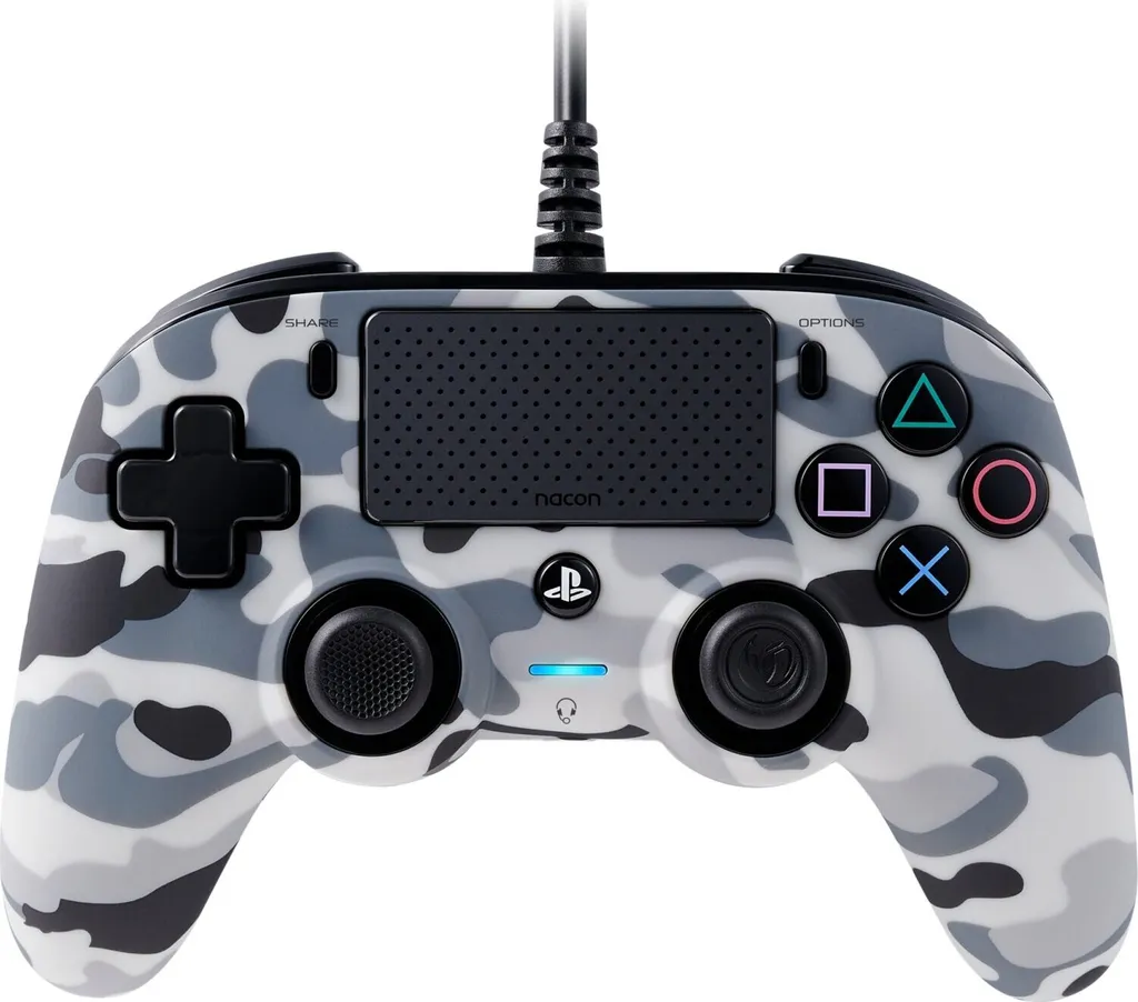 Nacon Compact Controller Camo Grey manette filaire PS4 compacte