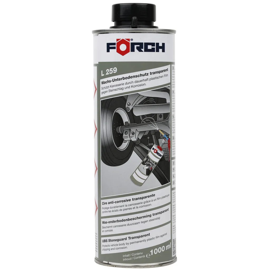Protection dessous de caisse FÖRCH L259 cire transparente en spray 1L