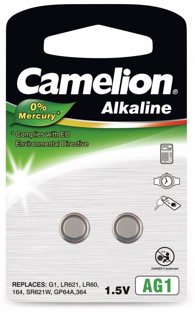 CAMELION Alcaline AG1 / LR60 / LR621 / 364 / BP2 Image du produit 