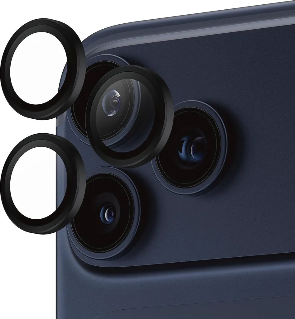 Panzerglass Hoops Lens vetro temperato per Iphone 17 Pro / 17 Pro Max / 16 Pro / 16 Pro Max Nero