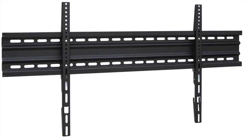 L&C Wall 840 Support TV 2,03m Ultra Résistant 80 Pouces Finition Noir