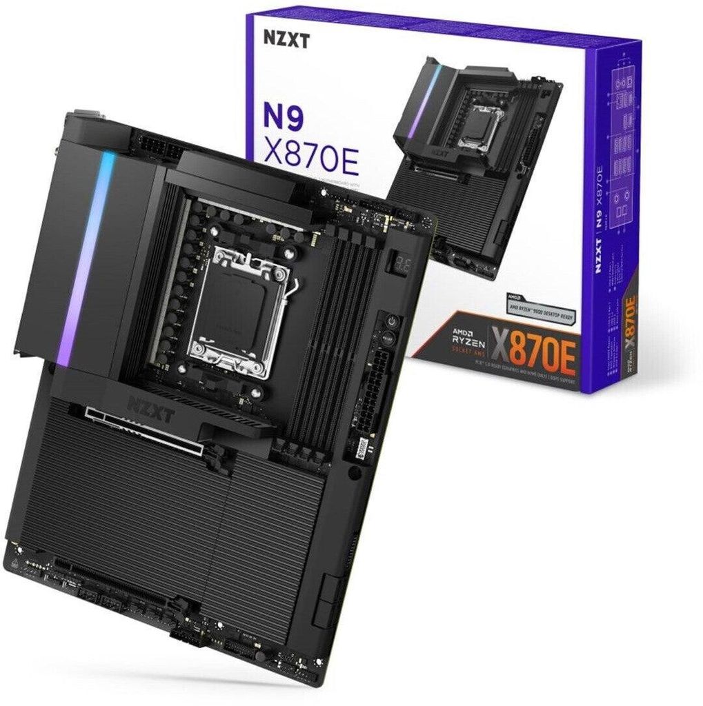 Scheda madre NZXT N9 X870E, socket AM5, Wi-Fi 7, USB4, Immagine del prodotto 