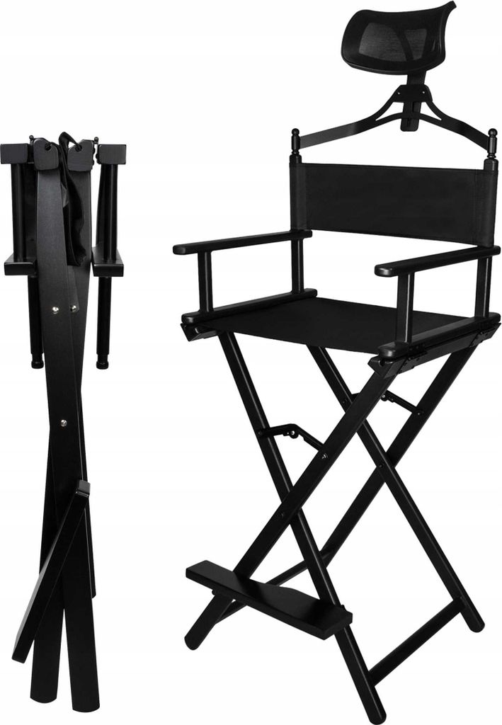 Fauteuil de maquillage en aluminium avec appui-tête Image du produit 