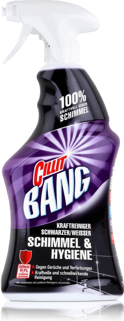 A bottle of Cillit Bang cleaner against a white background.
