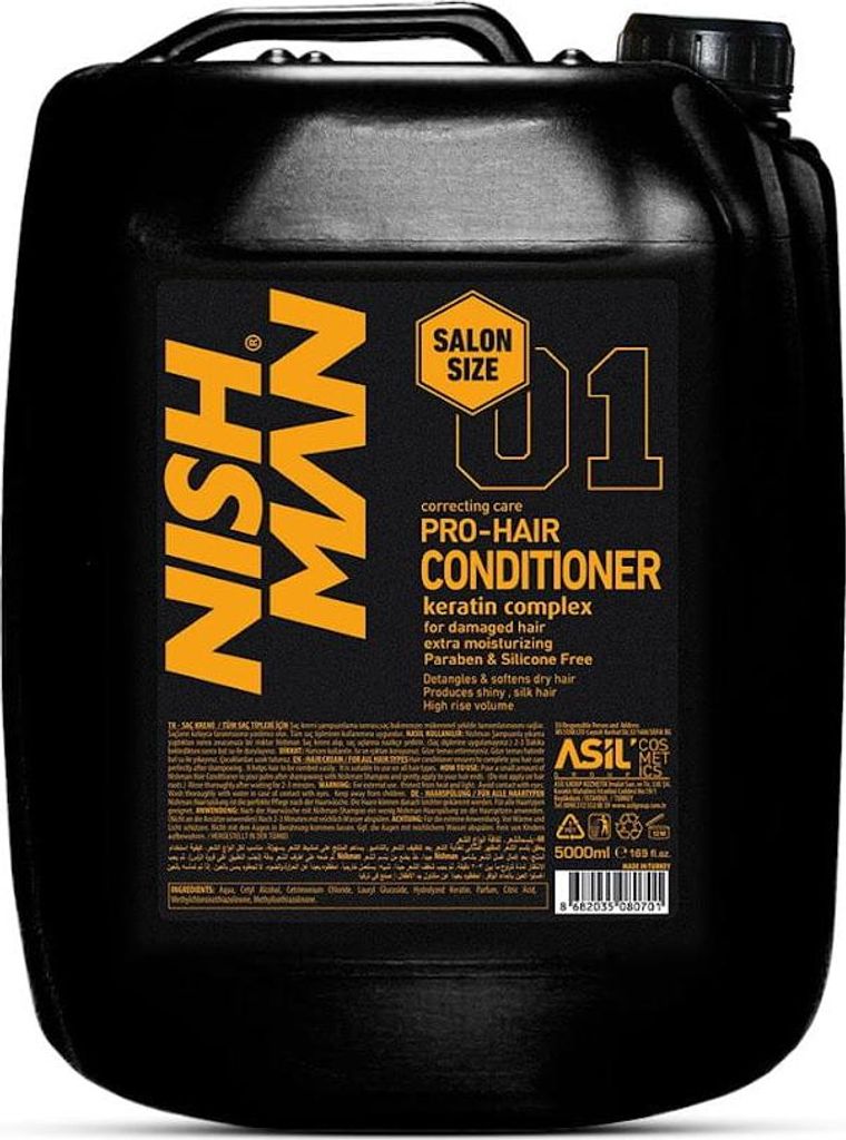 Nishman | Haarspülung – 5000 ml - Pro Hair Keratin Complex - kräftigender Conditioner für trockene Haare