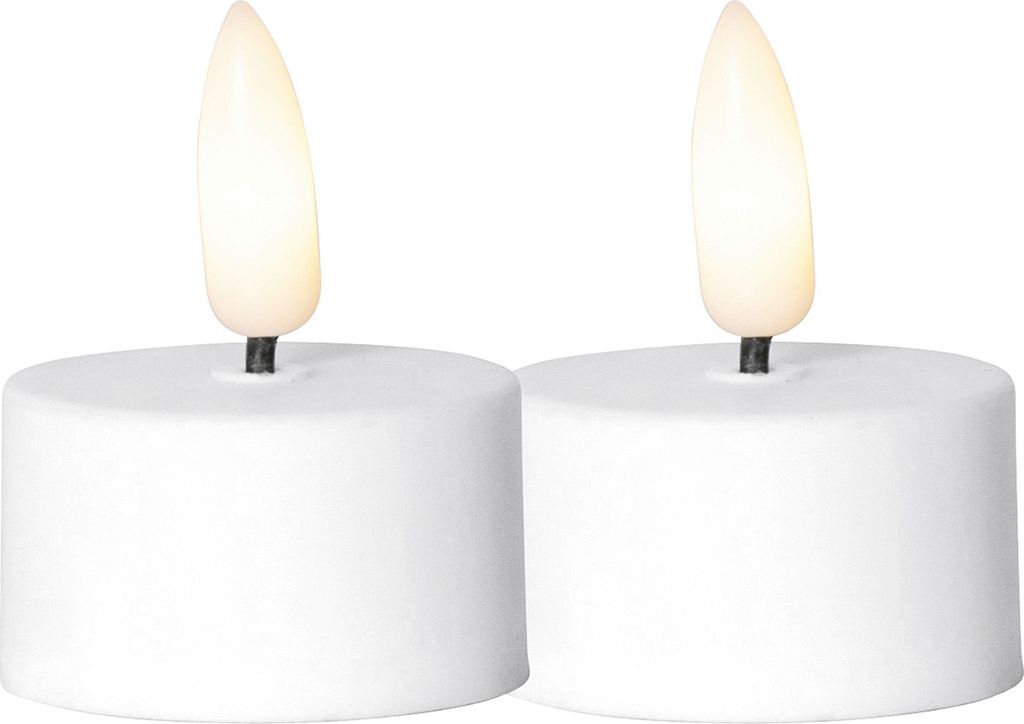 STAR TRADING Teelicht Flamme LED mit Timer weiß 2 Stück Produktbild 