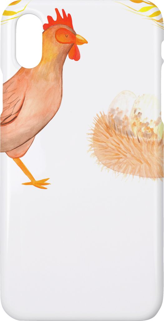 Mr. & Mrs. Panda Iphone 10 Handyhülle Huhn Stolz - Weiß - Geschenk, Hühner, Hülle, Spruch, X, Cover, Handy, Henne, Schwangerschaft, Hoftiere, H...