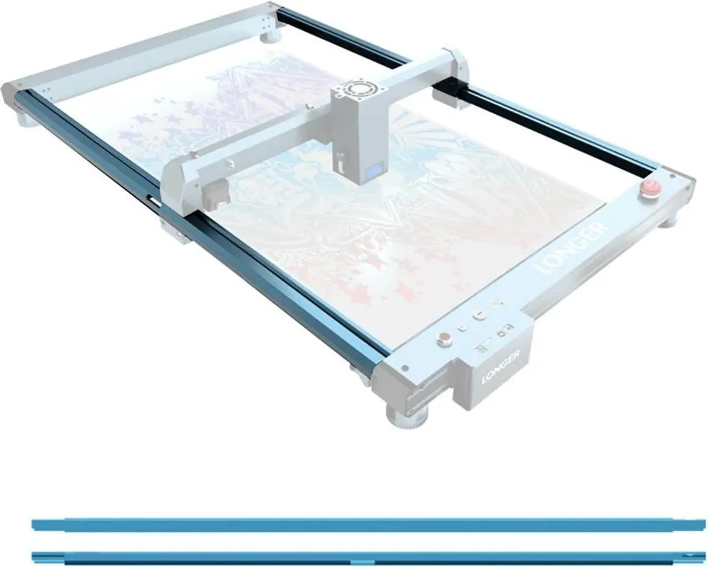 Kit d'extension laser 45 x 85 cm - Axe Y haute précision - Rails inclus