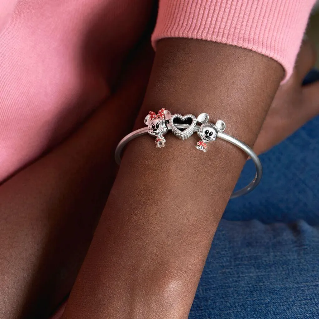 Charm Pandora PAB1663 ciselé à la main, bijou durable en argent brillant - 8