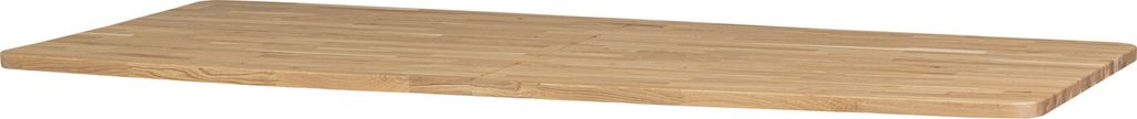 WOOOD Tablo Tischplatte mit Abgerundete Ecken aus Eichenholz, 240x100 cm