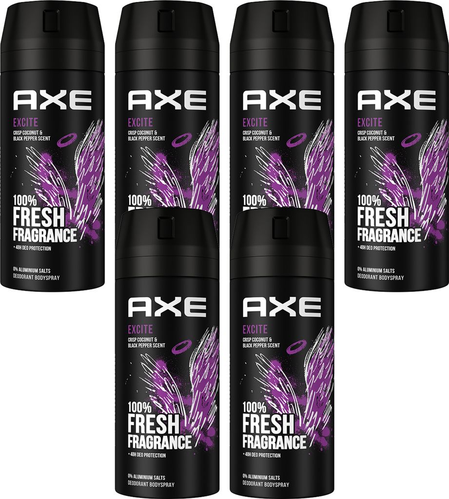 AXE Bodyspray Excite 6x 150ml Deospray Deodorant Deo Spray Produktbild