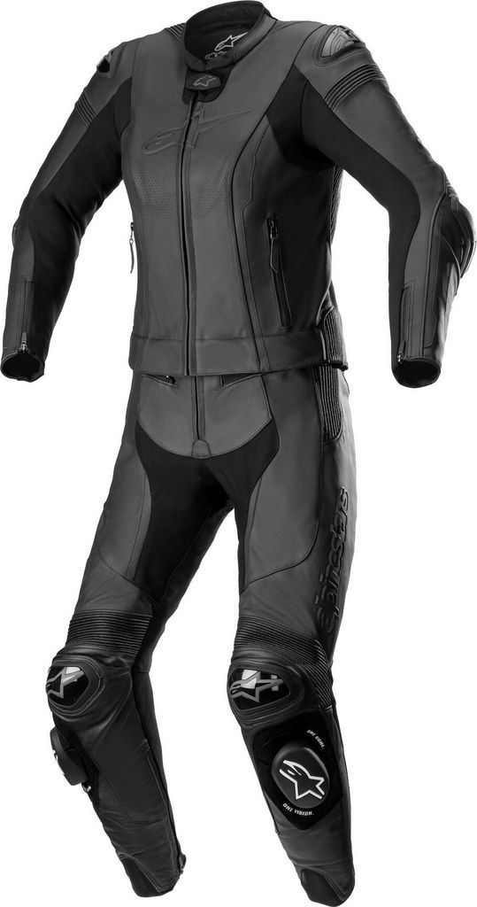 Alpinestars Stella Missile V2 2tlg. Lederkombi Damen schwarz / schwarz 46