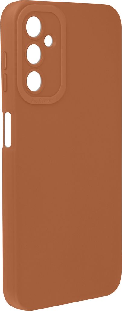 Avizar, SoftGlow Silikonhülle Samsung Galaxy A14 4G / 5G, geschützte Kamera, Braun