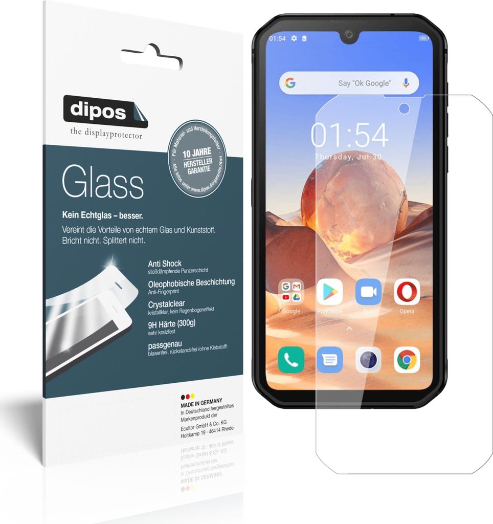 2x Schutzfolie für Blackview BV9900 - Anti-Shock 9H Folie dipos Glass Kunststoffglas