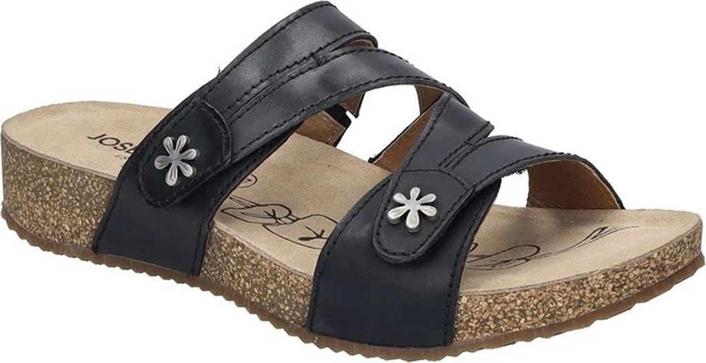 Josef Seibel - "Tonga 82" Mules für Damen, Leder FS12240 (42 EU) (Schwarz)