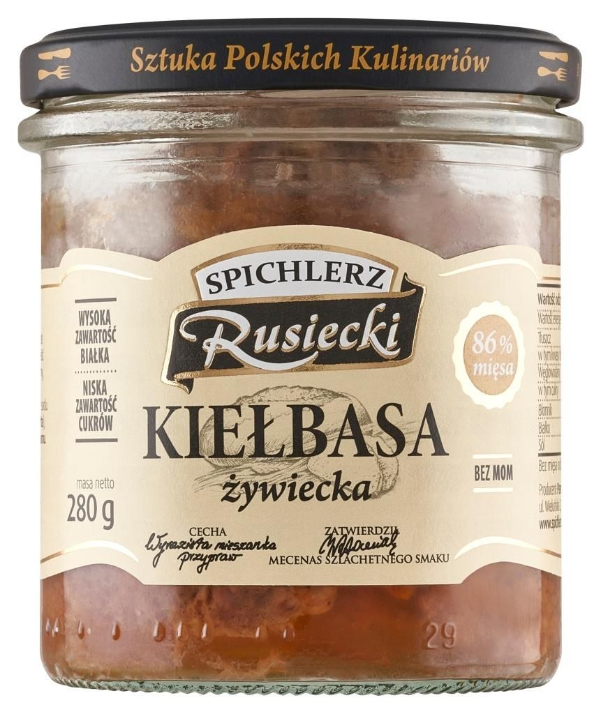 Rusiecki Spichlerz Kiełbasa Żywiecka 280G Pamapol Zdjęcie produktu 