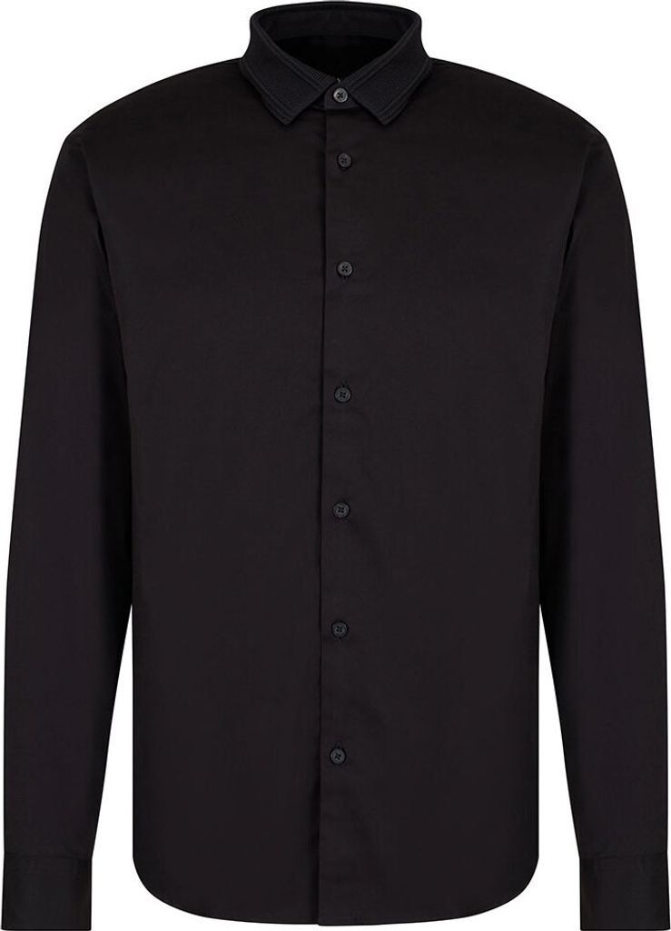 Armani Exchange 6dzcl6_zn10z Langarmhemd Schwarz L Mann Schwarz L