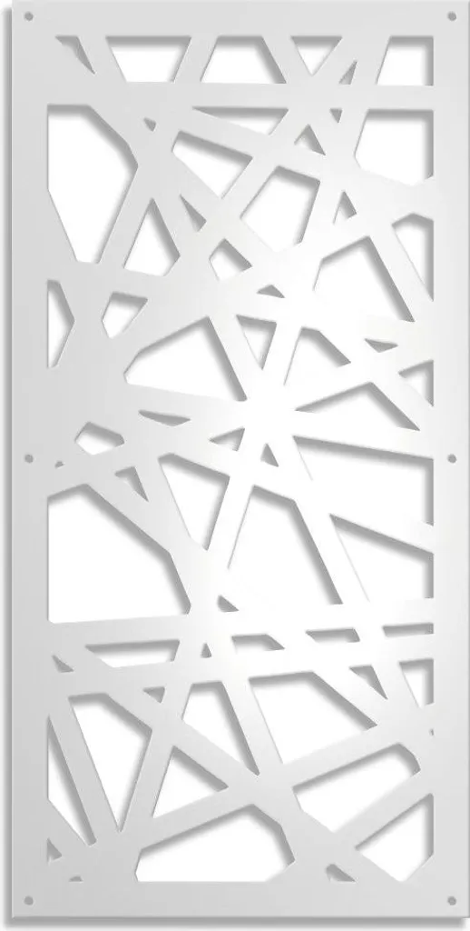 Pannello Decorativo DIAGONAL MEDIUM PVC 10mm Bianco | Design Moderno