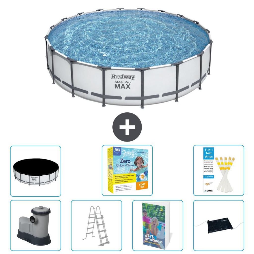 Bestway Steel Pro MAX Rund - 549x122 cm - 8-teilig S582