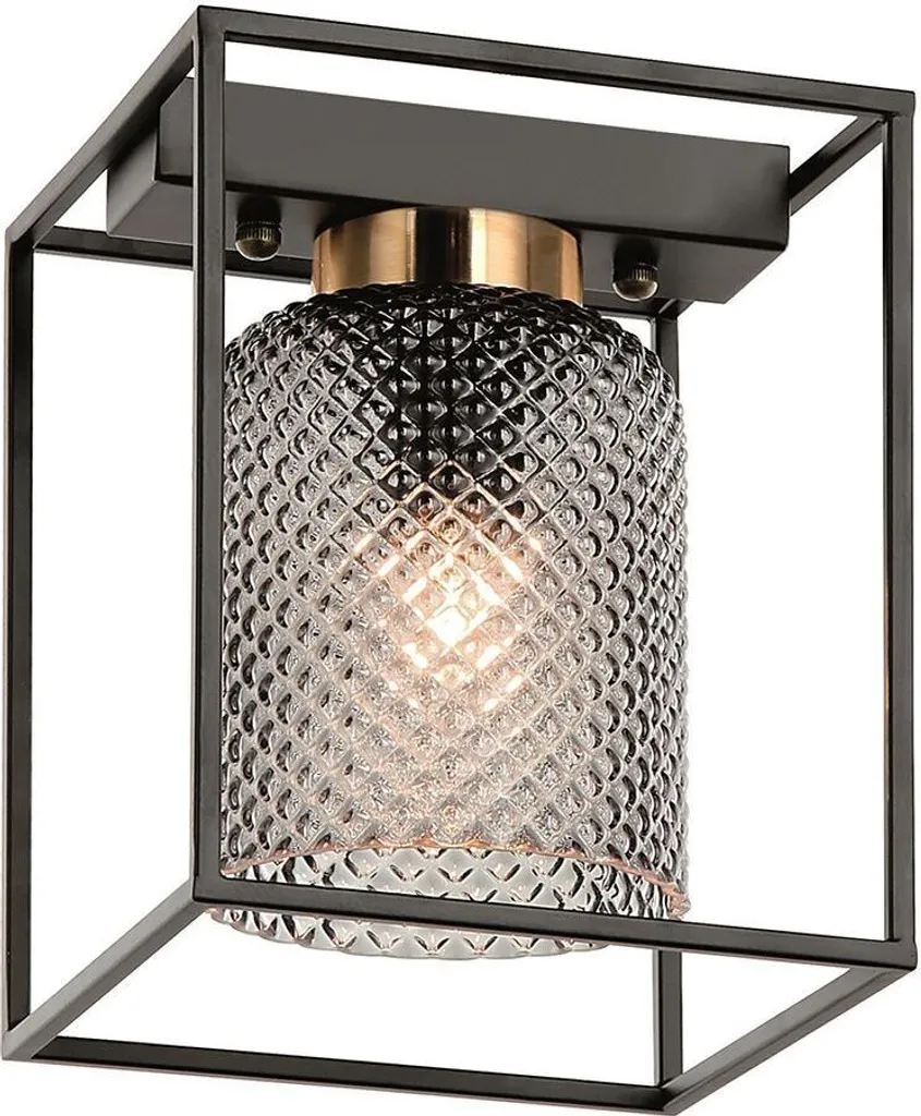 Luminaire suspendu Toolight APP1264-1C en métal noir pour salon chic