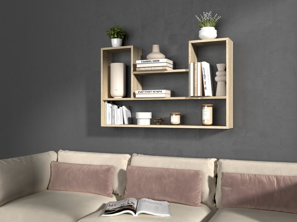 Wandregal INDREK – Eiche Sonoma Produktbild 8