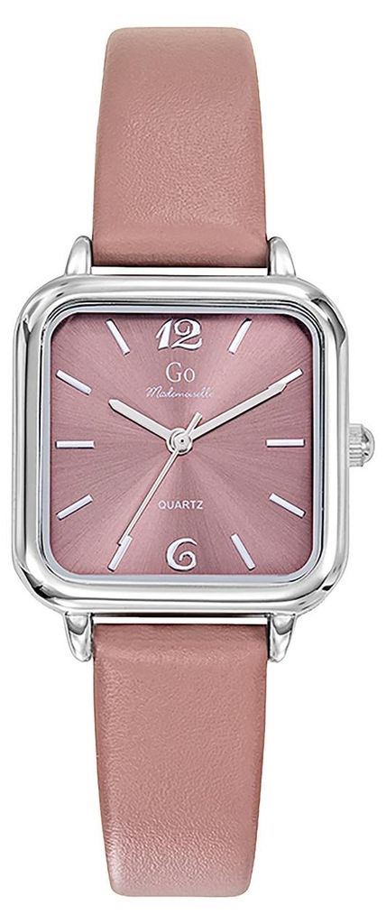 Girl Only GO Damen Armbanduhr Mademoiselle Quarz-Uhr Leder rosa UGO699617