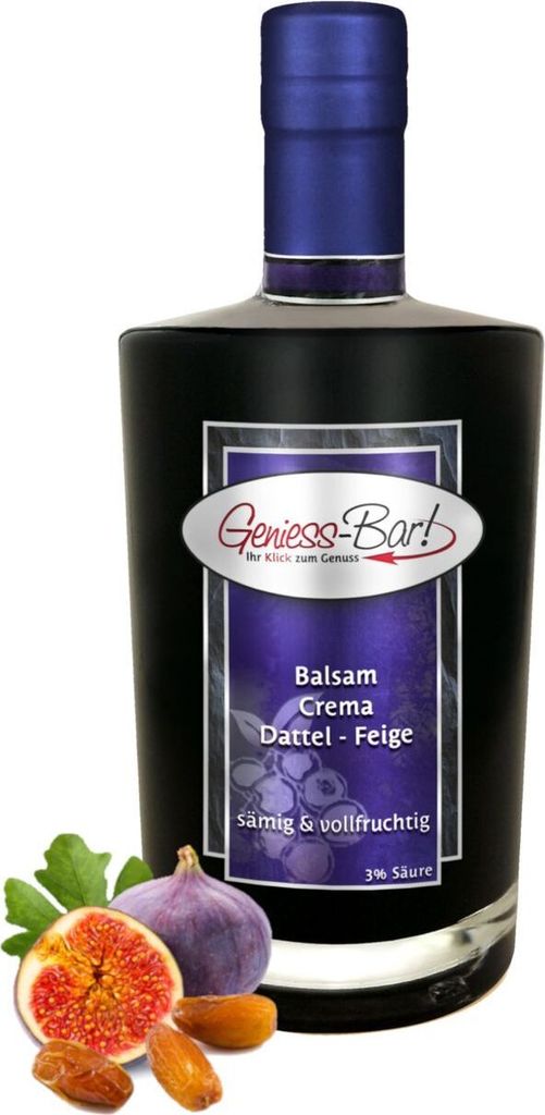 Balsamico Creme Dattel & Feige 0,35L 3% Säure mit original Crema di Aceto Balsamico di Modena IGP