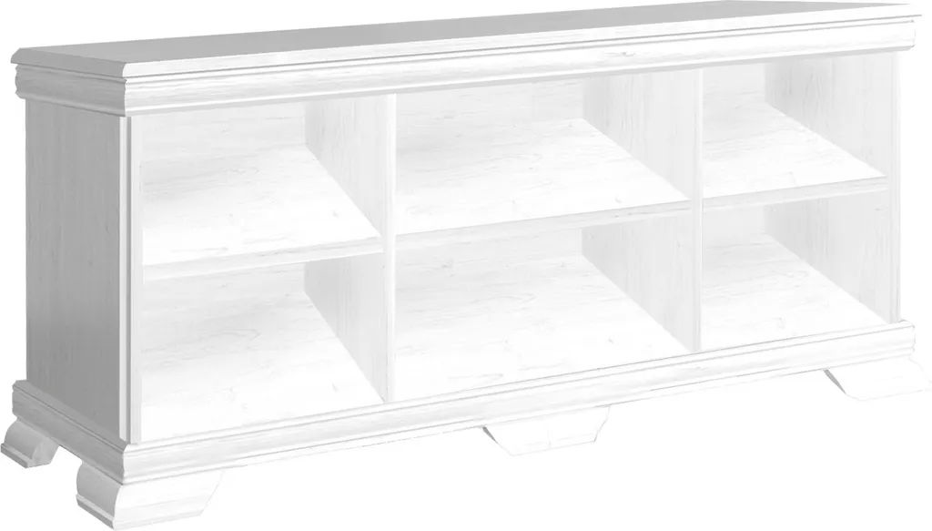 Étagère basse GREGORIA en pin d'Andersen - Meuble de rangement bois