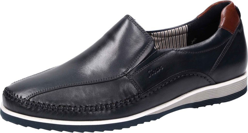Sioux Hajoko-700 Slipper in Übergrößen Blau37841 große Herrenschuhe, Größe:40
