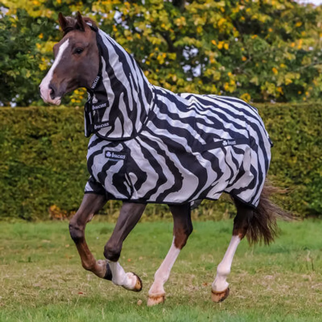 Benessere Cavallo: Coperta Bucas Buzz-Off Zebra 155 Full Neck - 8