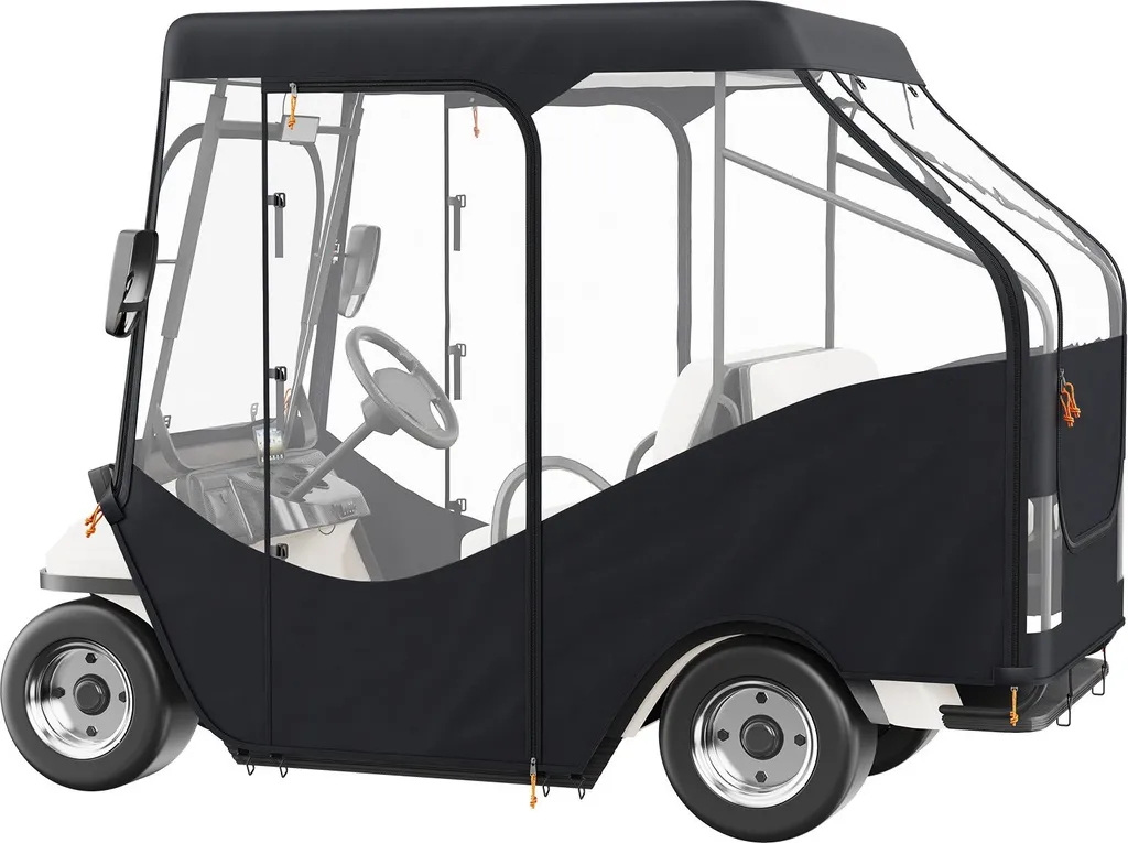 Housse de golf imperméable en polyester 420D - Format compact 4 places - 9