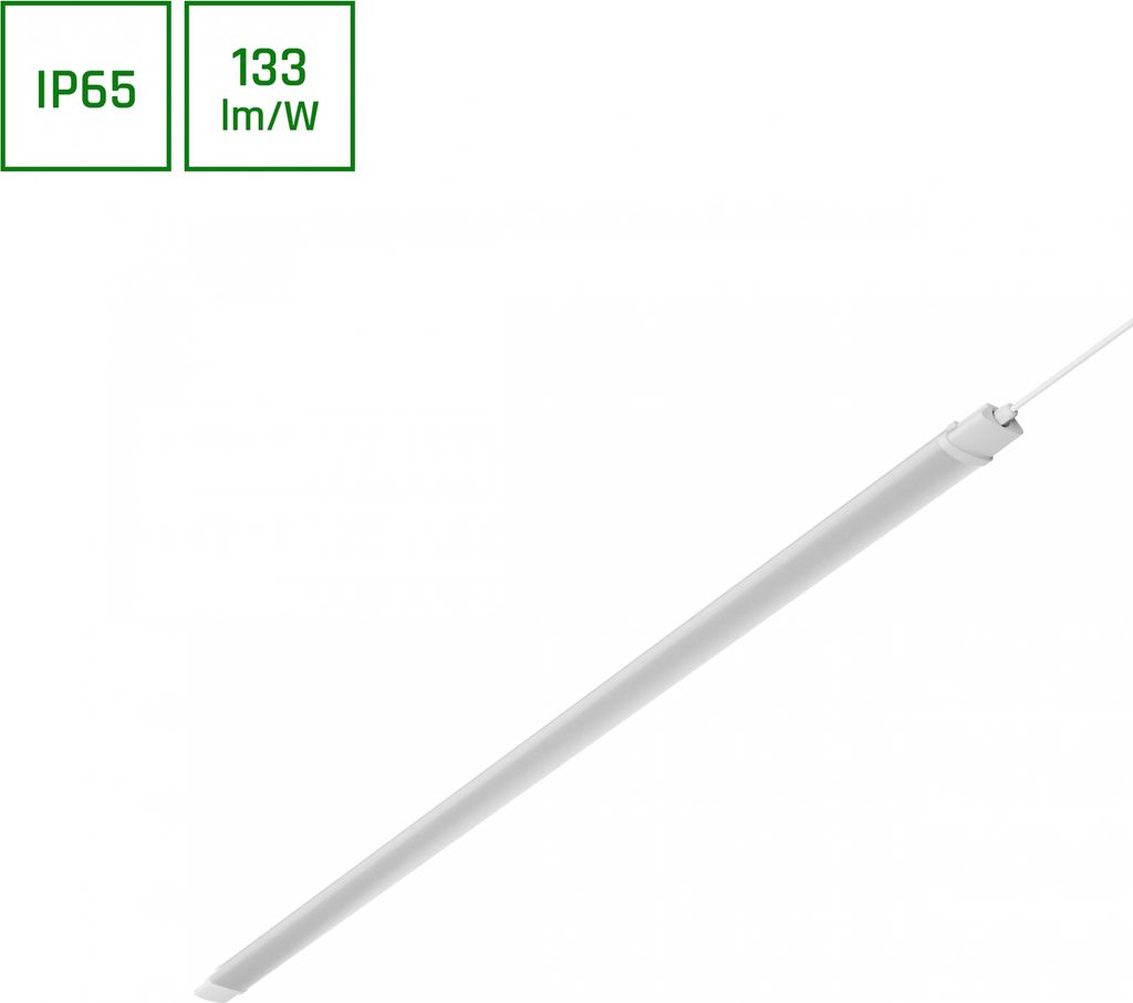 Spectrum LED Feuchtraumleuchte Limea Plug Weiß 150cm IP65 Produktbild 