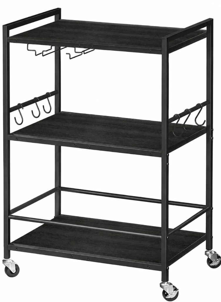 Hoppa! | Servierwagen | Schwarz – Metall und Holz – Produktbild 