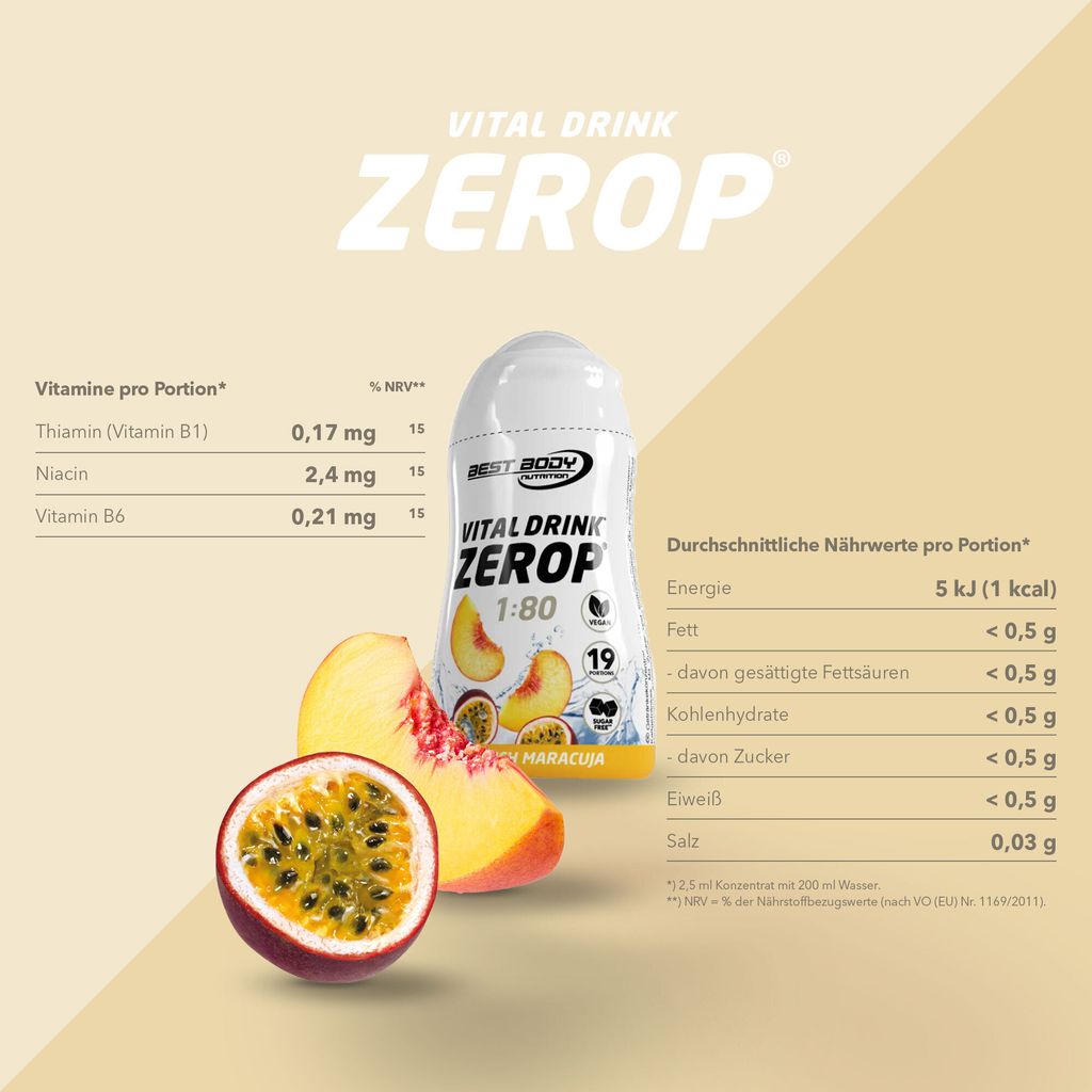 Vital Drink Zerop - 48 ml Squeeze Flasche, 1 | Kaufland.de