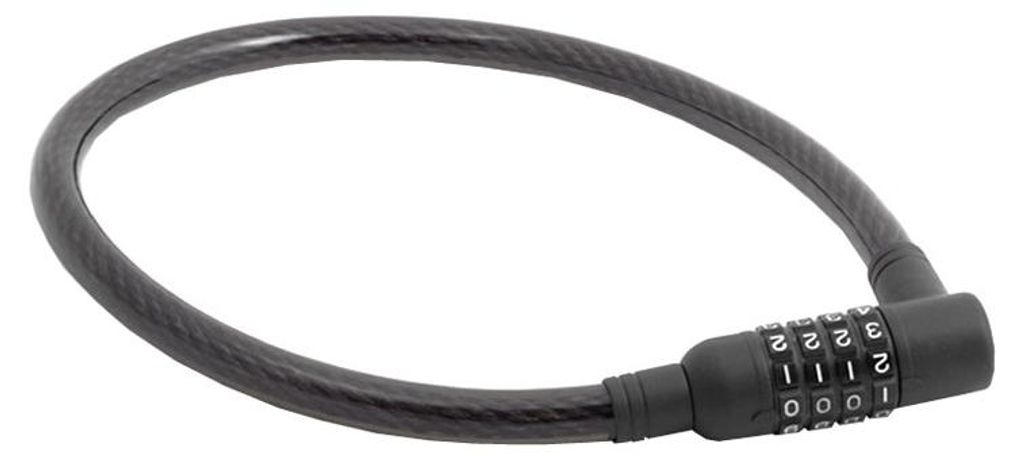 Fahrrad Zahlenschloss ACL-69 700mm Stahlseil 15 mm universal schwarz