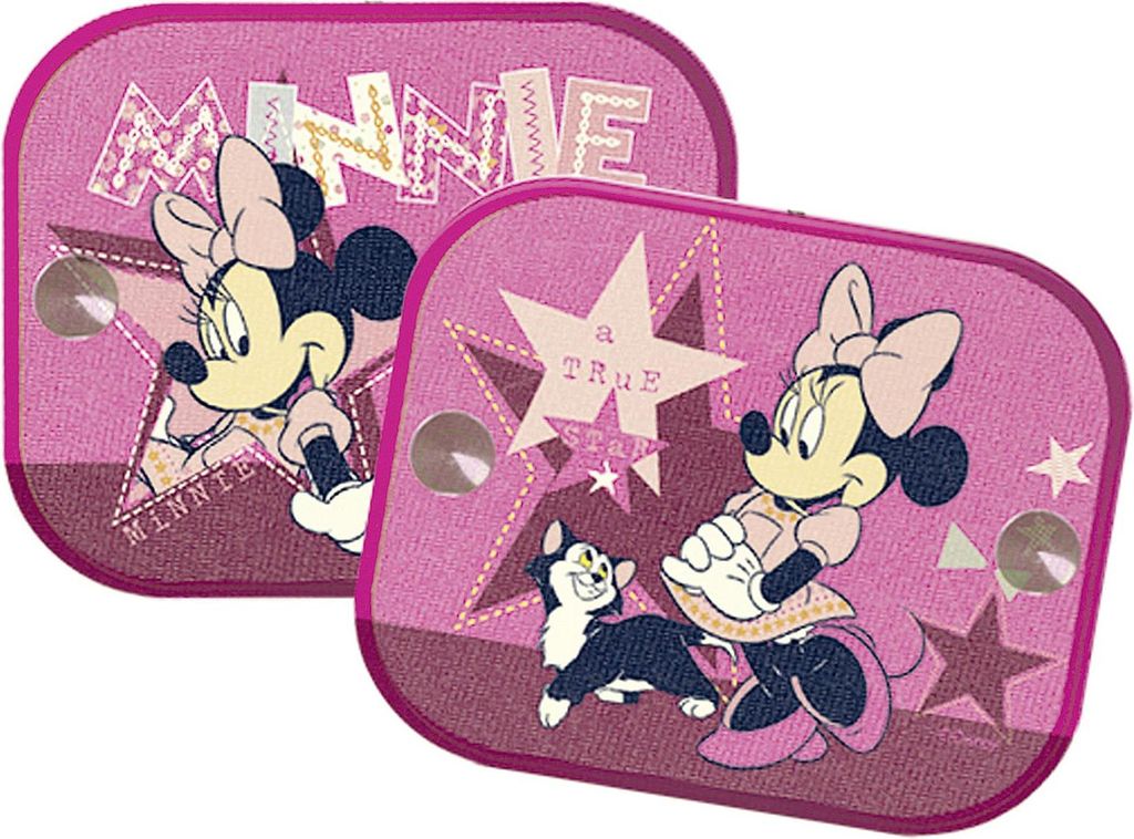 Stínítka do auta 2 ks v balení Minnie Mouse růžová Obrázek produktu 