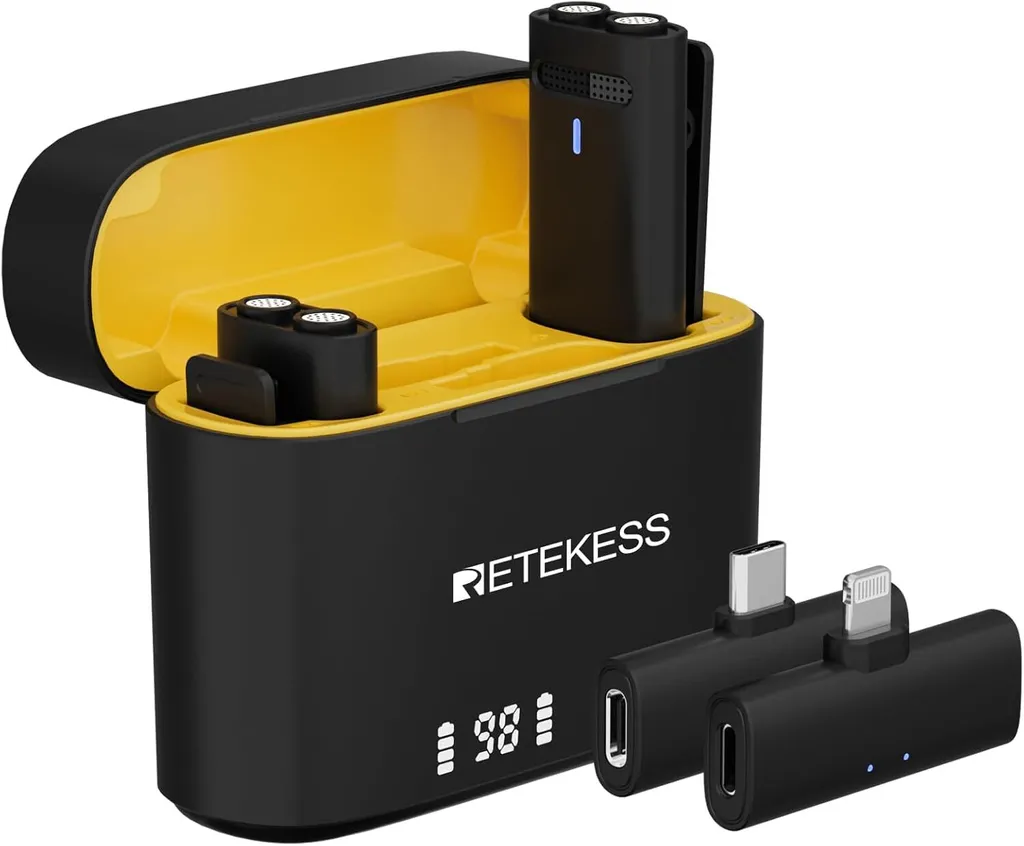 Retekess TG103 Wireless Mic: Audio Hi-Fi e Cancellazione Rumore