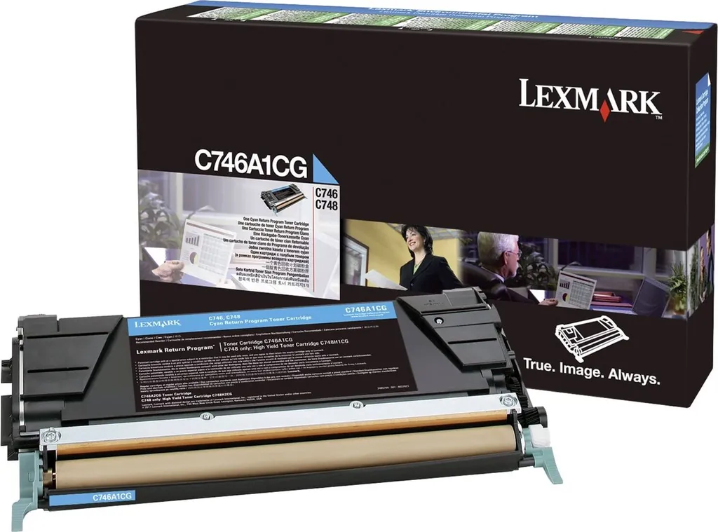 Toner Cyan Lexmark Authentique - Consommable de Remplacement LCCP et LRP Laser