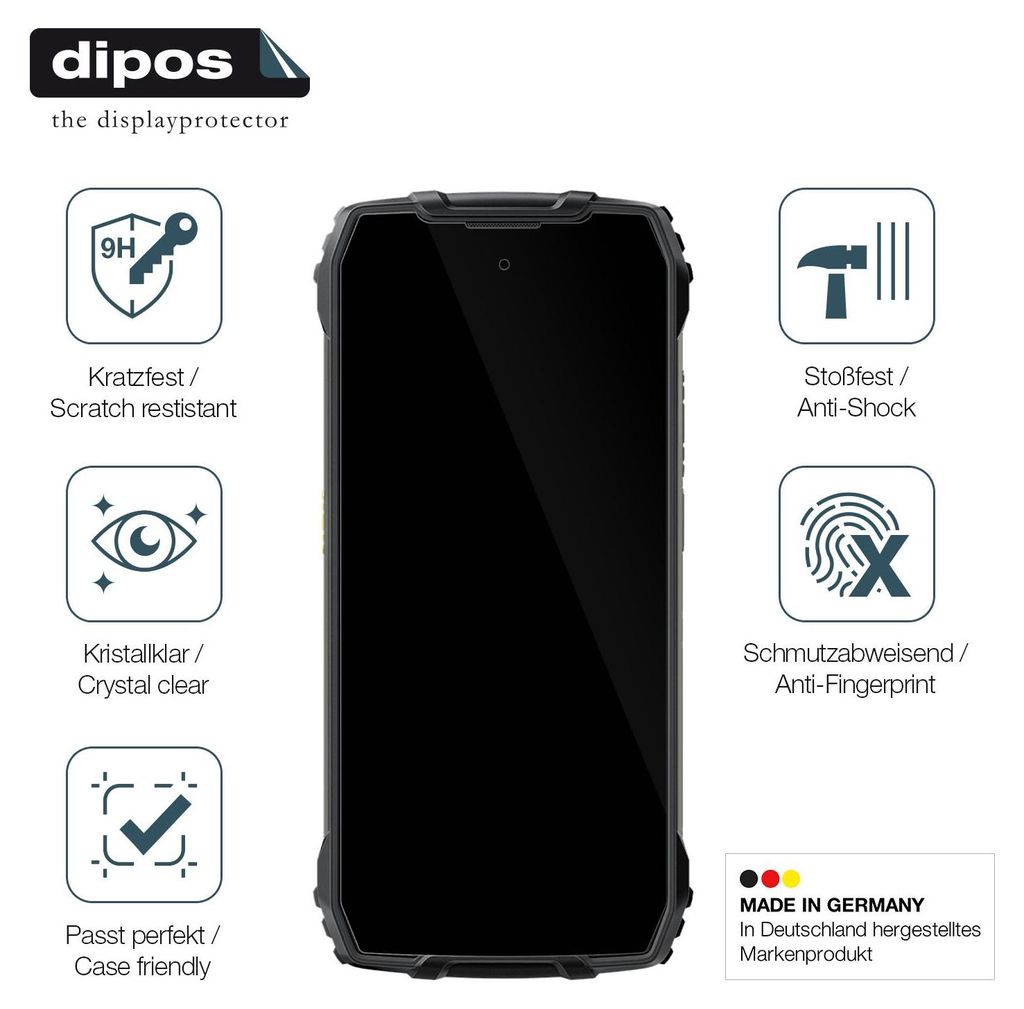 2x Schutzfolie für Blackview Xplore 1 - Anti-Shock 9H Folie Produktbild 