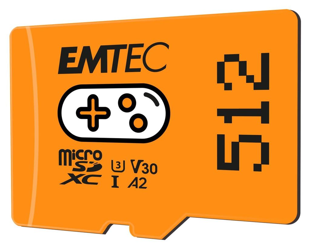Emtec Gaming, 512 GB, MicroSDXC, UHS-I, 100 MB/s, 100 MB/s, Produktbild 