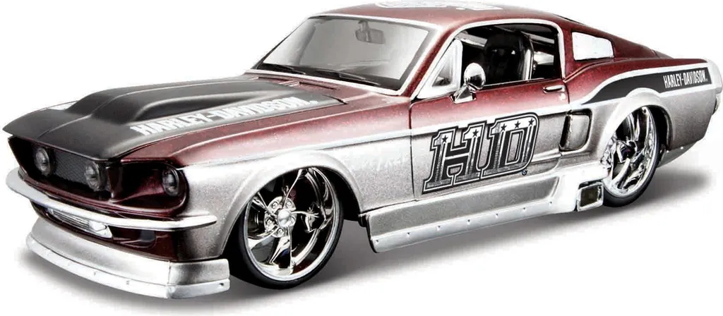 Maisto Harley-Davidson et 1967 Ford Mustang GT Set de Collection 1:24