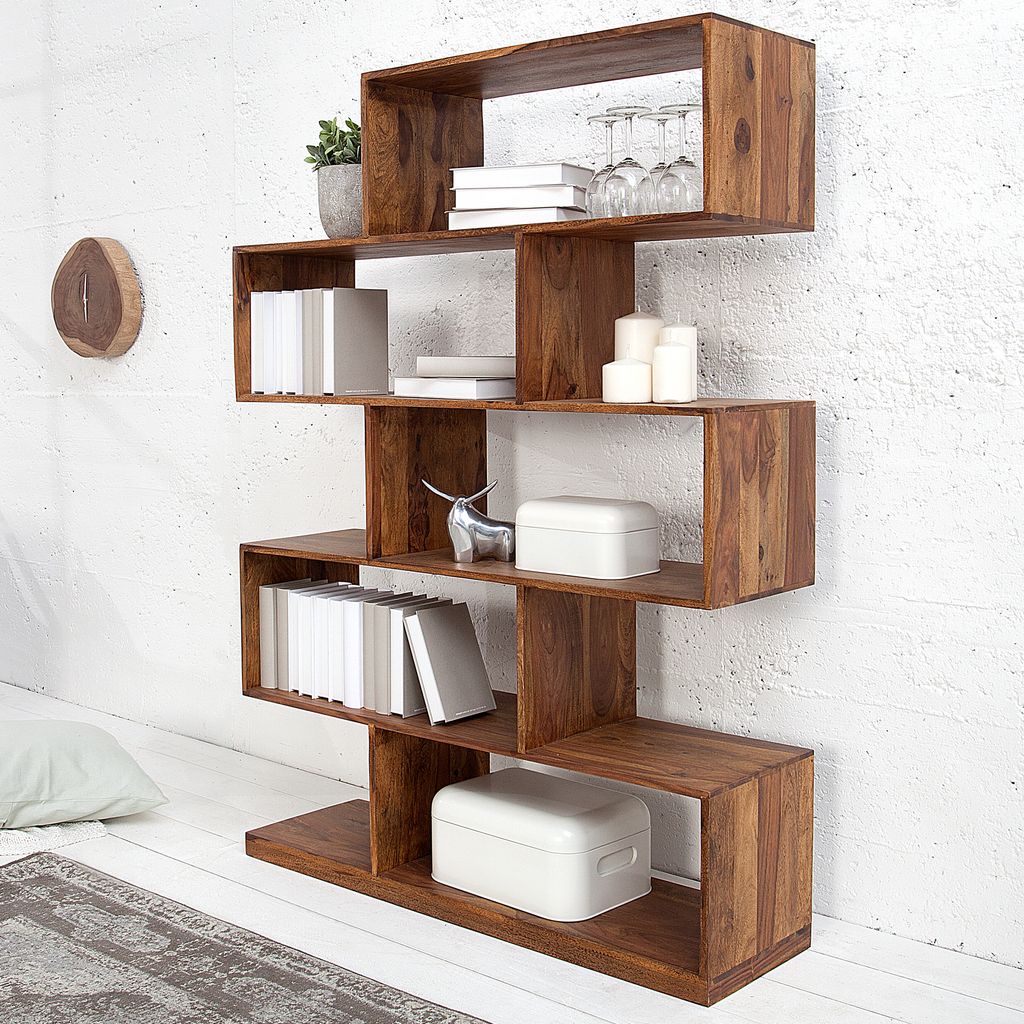 riess-ambiente Massives Regal MAKASSAR XL 150cm braun Produktbild 