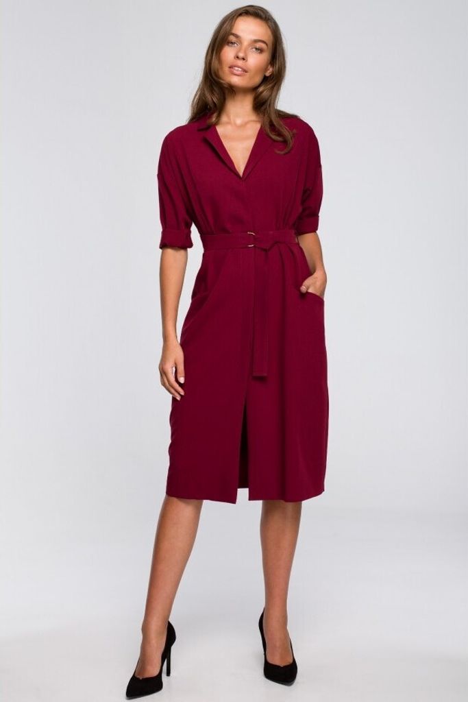 Stylove Midikleid für Frauen Gynefach S230 bordo L
