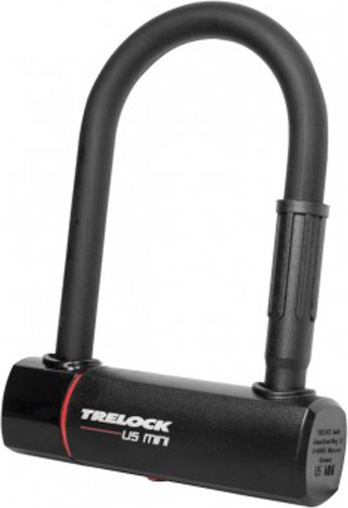 Trelock Bügelschloss mit Halter ZB 401 U5 Mini, 83-140mm, Produktbild 