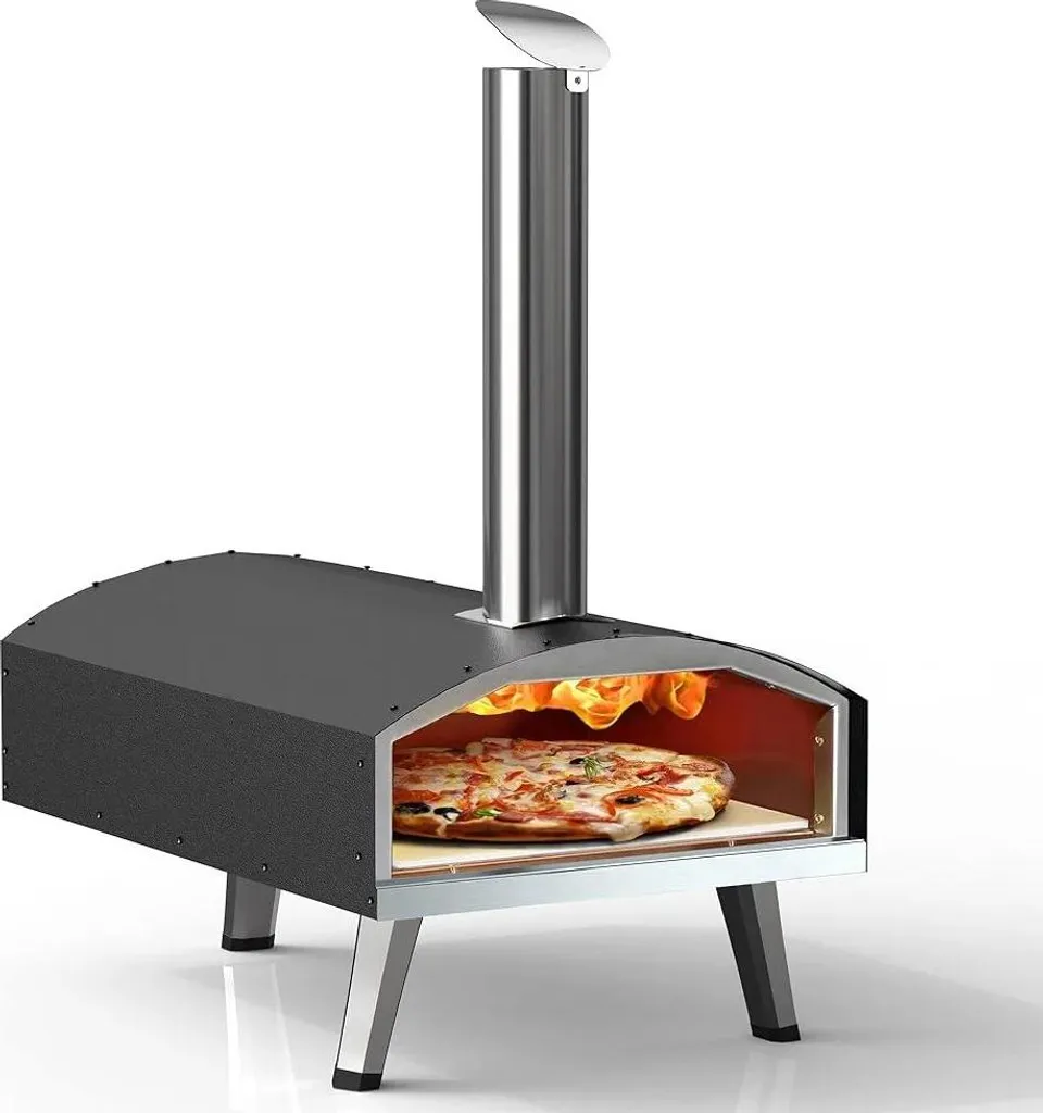 Four à pizza à granulés de bois avec cheminée réglable, typ2 - 2