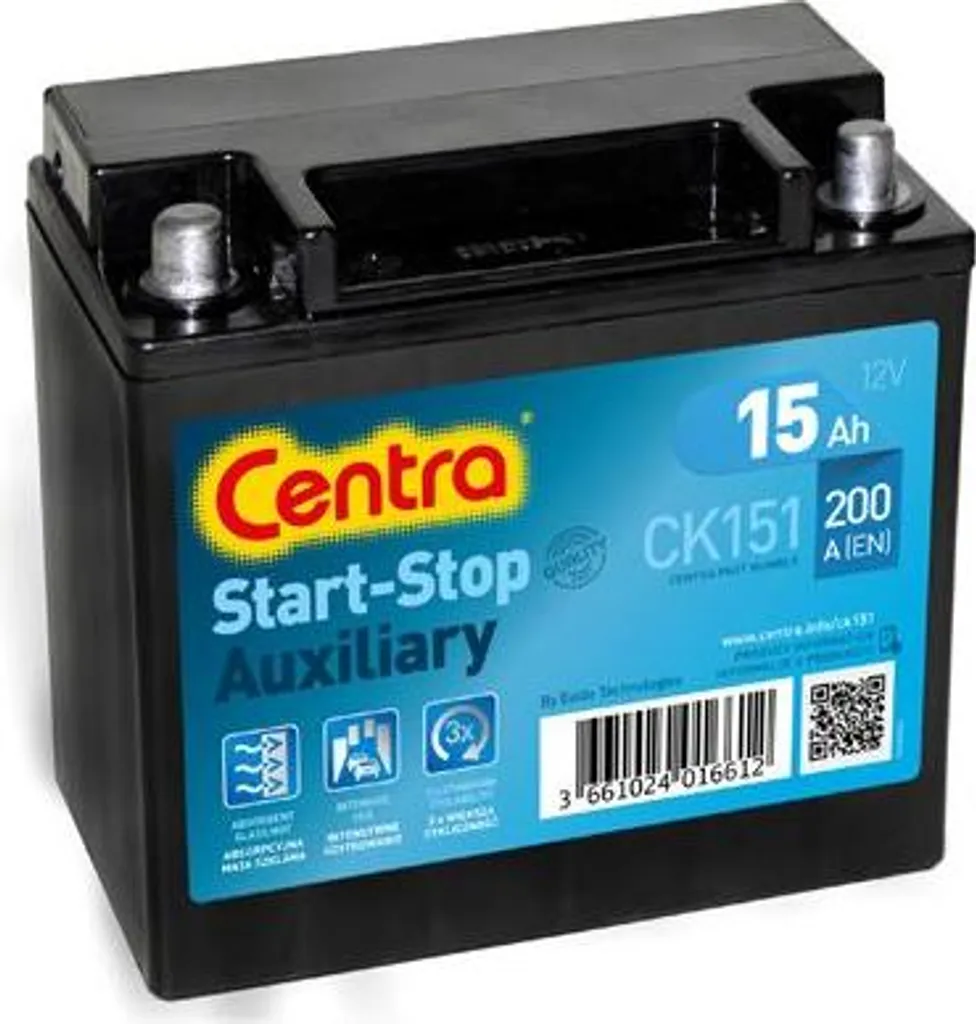 Finissez les pannes Start-Stop avec la Batterie Centra CK151 AGM pour XJ